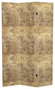 6' Tall Baroque Flourish Canvas Room Divider
