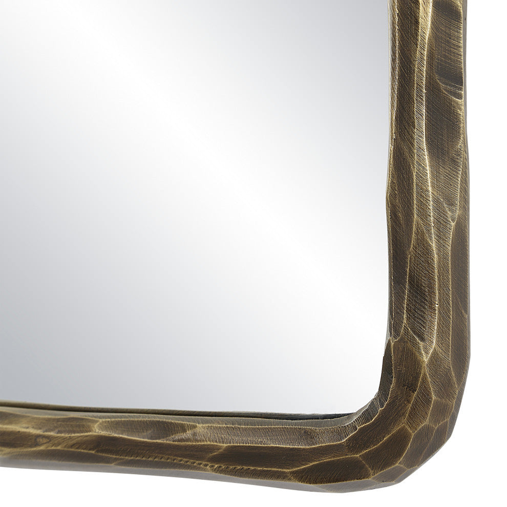 Ivory 36" Tall Rectangle Wall Mirror, Yellow