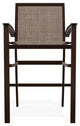 Bazza Sling Bar Height Stackable Outdoor Stool, Augustine Fennel/Kona