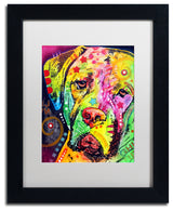 Dean Russo 'Mastiff II' Framed Art, Black Frame, 11"x14", White Matte