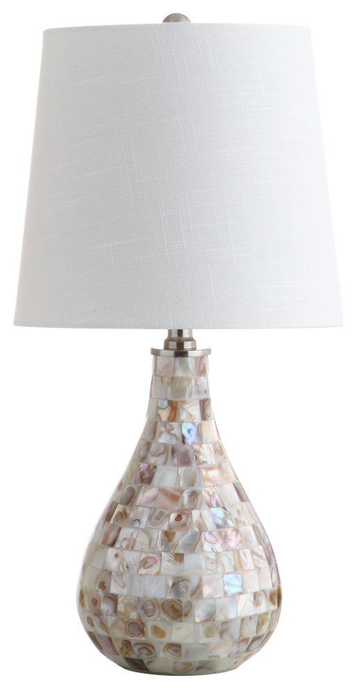 Mona 20.5" Mini Table Lamp, Seashell, Seashell