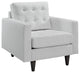Empress Bonded Leather Armchair, White