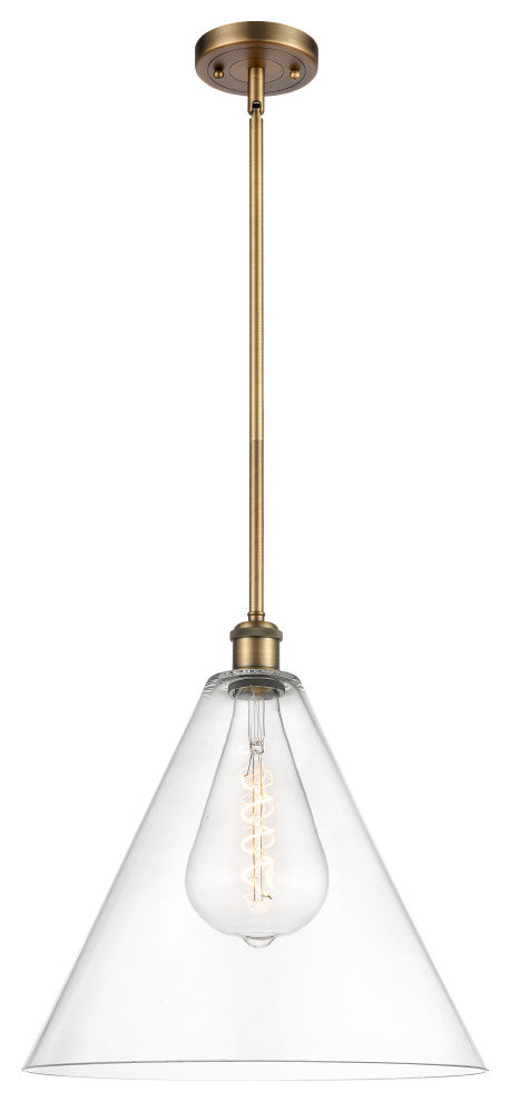 Innovations 516-1S-BB-GBC-162 1-Light Pendant, Brushed Brass