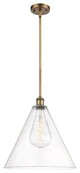 Innovations 516-1S-BB-GBC-162 1-Light Pendant, Brushed Brass