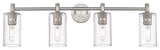 Crown Point 4 33.875" Bath Vanity-Light Satin Nickel