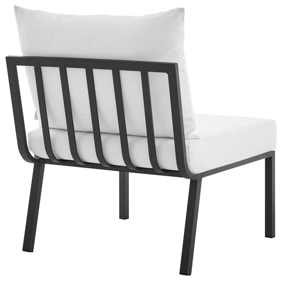 Riverside 6 Piece Outdoor Patio Aluminum Set - Gray White