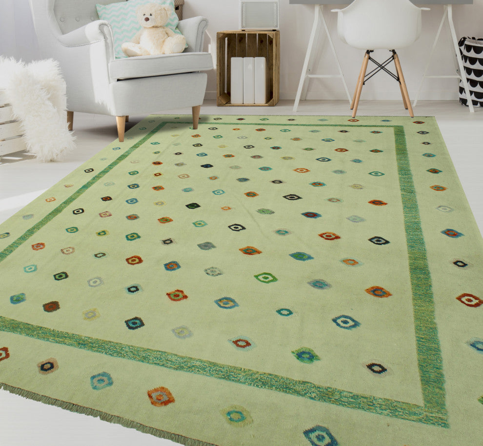 High-Low Kilim Kasra Beige Rug