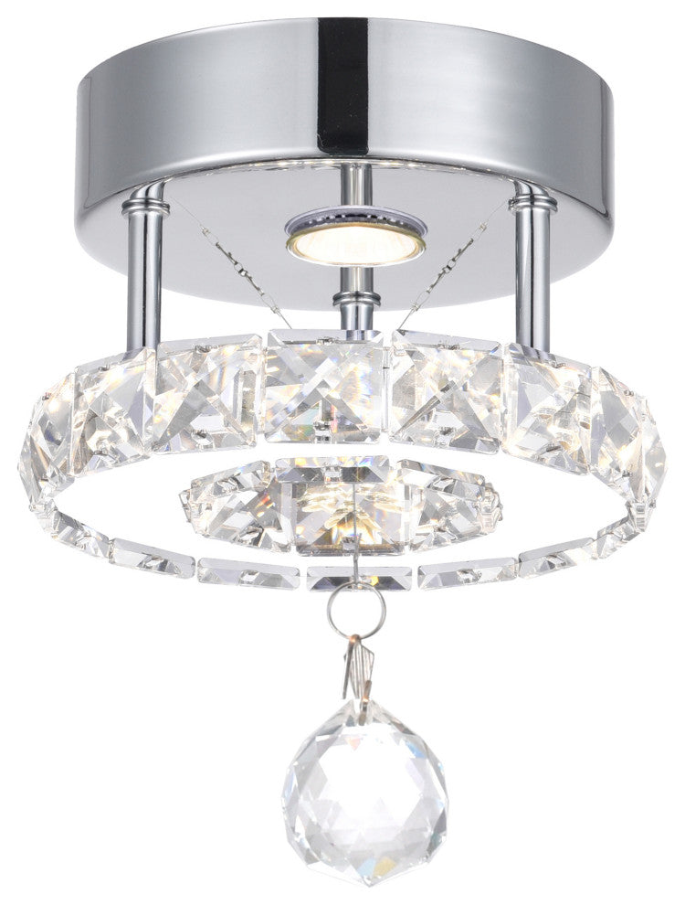 Ring LED Flush Mount With Chrome Finish