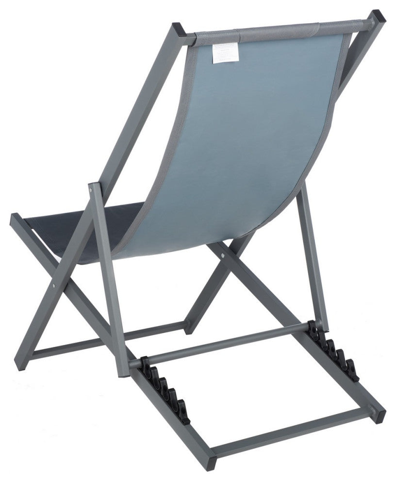Safavieh Outdoor Camlin Set of 2 Sling Chairs Grey