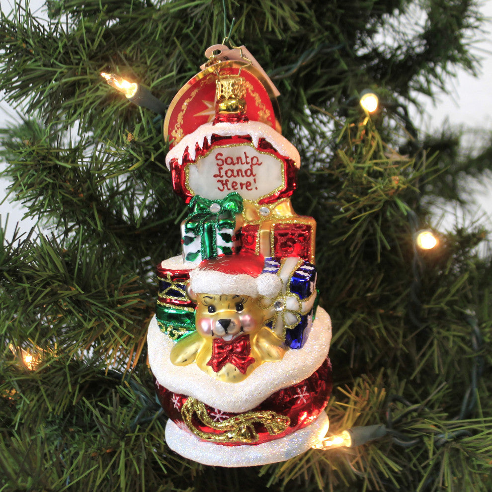 Christopher Radko Santa's Landing Pad Tree Ornament Christmas Gifts
