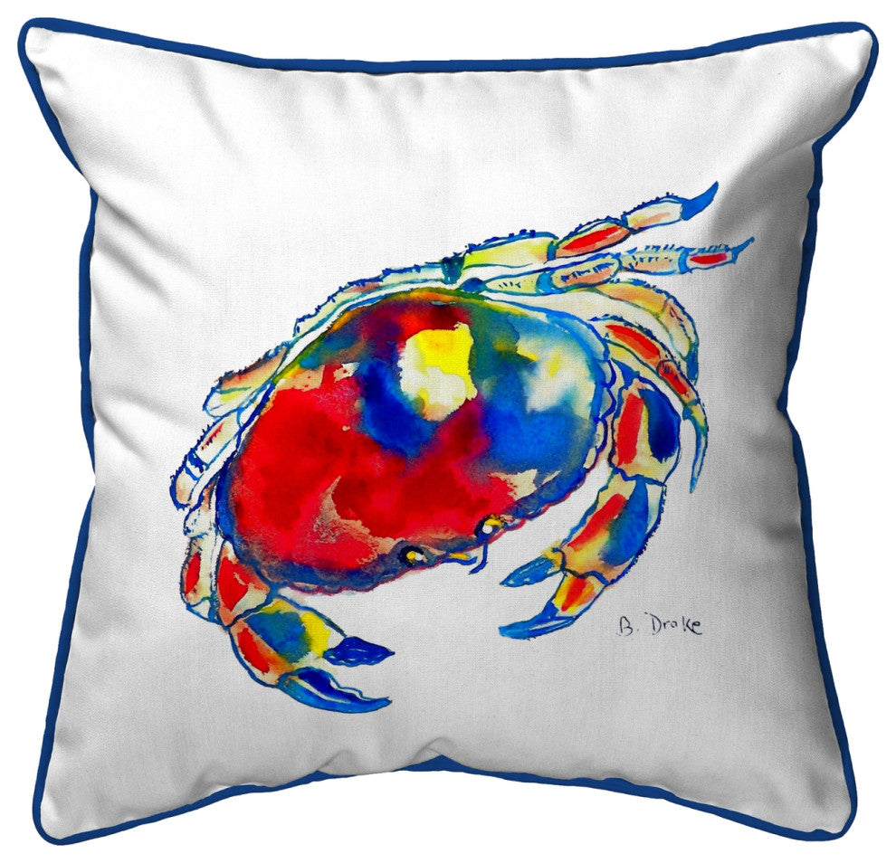 Dungeness Crab Large Indoor/Outdoor Pillow 18x18