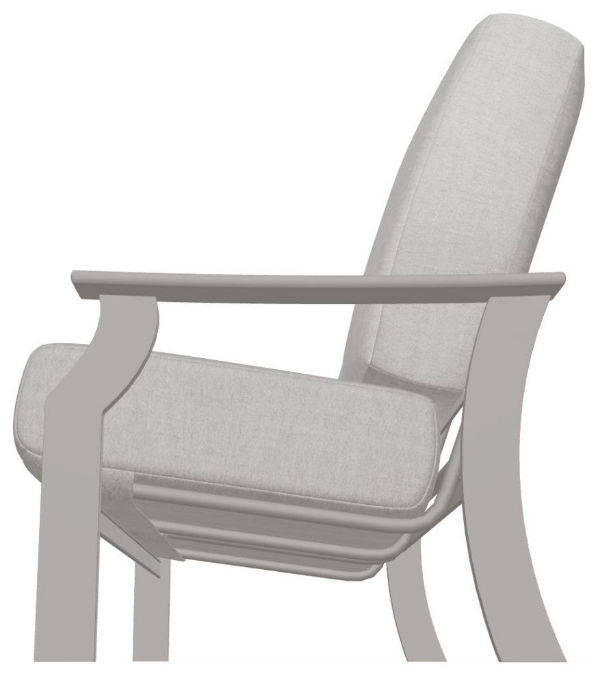 St. Catherine Deep Seat Outdoor Loveseat, Charter Silk/Warm Gray