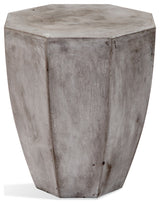Concrete Octagon End TableSculptural StyleDurable