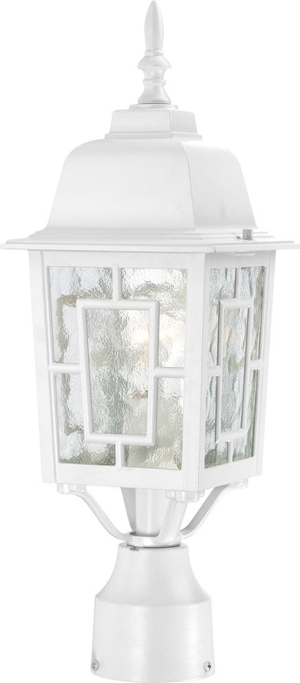 Banyan 1-Light 17" Outdoor Post in White