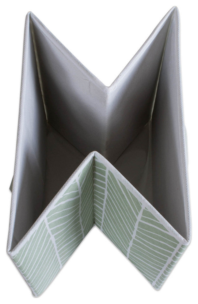 Nonwoven Polyester Cube Herringbone Mint Square 11"x11"x11", Set Of 2