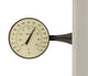 Large Dial Thermometer, Bronze Patina