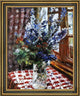 Lovis Corinth Larkspur Framed Premium Canvas Print, 20"x25"