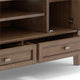 Solid Wood 47" Wide Tv Media Stand In Rustic Natural Aged Brown