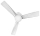 Hinkley Fan Velo 54" Led Fan, Chalk White