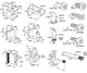 Door Kit, 1" Door and 1-1/4" Pilaster, Zamak, Chrome Plated, Outswing Kit