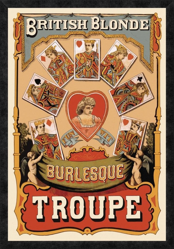 "British Blonde Burlesque Troupe, 1870"  by Sheridan Corbyn, 26x38"