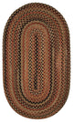 Manchester Braided Oval Rug, Brown Hues, 2'x3'