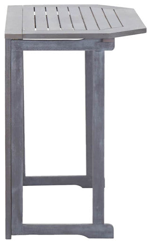 vidaXL Hanging Balcony Table Folding Garden Outdoor Table Solid Acacia Wood
