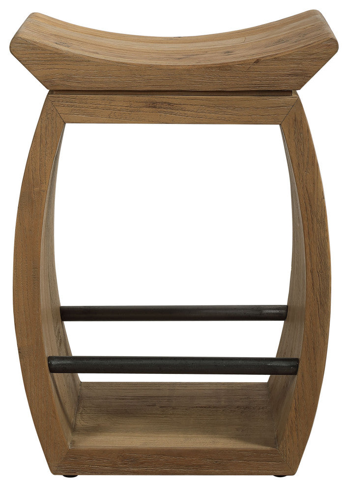 Uttermost Connor Modern Wood Counter Stool