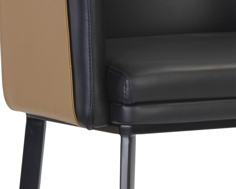 Carter Counter Stool, Napa Black/Napa Cognac