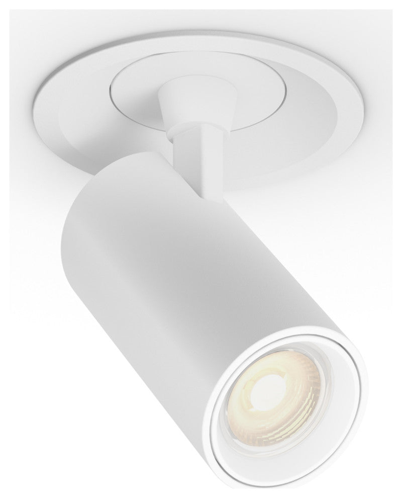 Aperture 3"5CCT Multi Functional Recessed Light With Adjustable Head, White