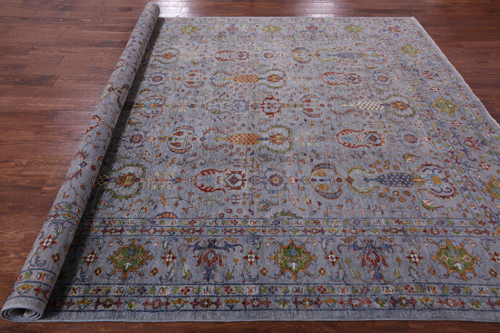 8' 3" X 10' 1" Hand Knotted Persian Tabriz Wool Rug Q10562