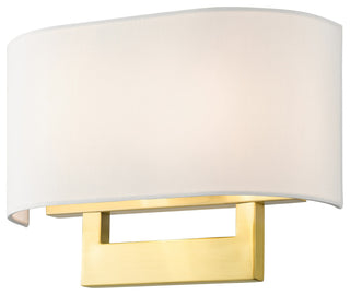 Livex Lighting Wall Sconces 2-Light Satin Brass Medium Sconce
