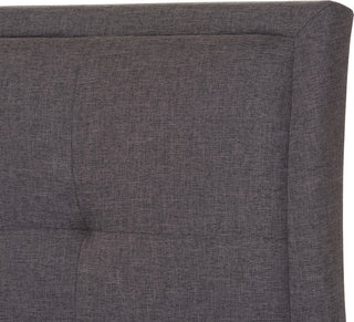 Lea Modern Dark Gray Fabric Queen Size Storage Platform Bed