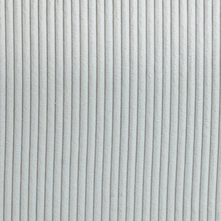 Roy Microsuede Fabric Upholsetered Ottoman/Stool, Cream, Square