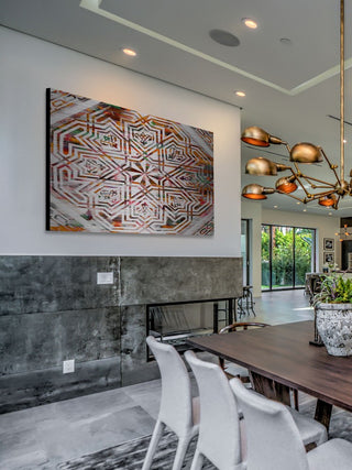 "Fekroun" Print on Brushed Aluminum, 60"x40"