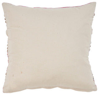 Multicolored Pink Striped Throw Pillow