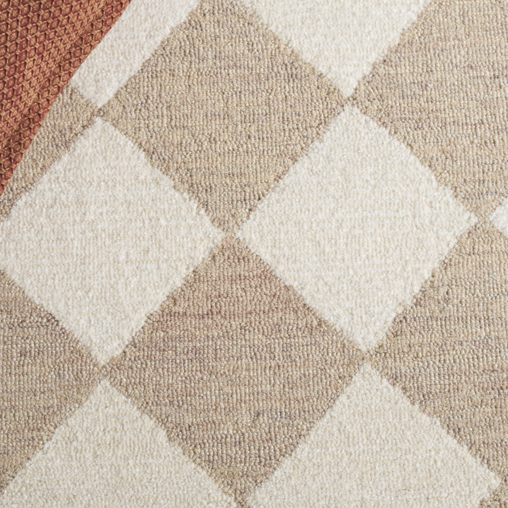 Safavieh Couture Ebony Collection EBN137 Rug, Beige/Ivory, 6'x9'