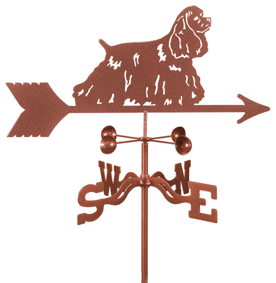 Cocker Spaniel Weathervane With Post Mount