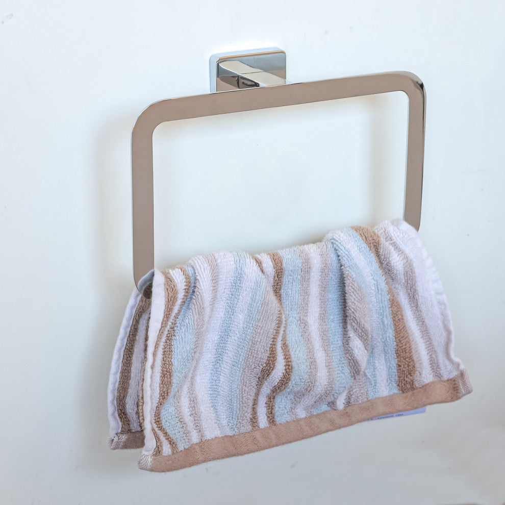 Chicago Series Polished Nickel Bathroom Towel Ring