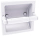 Regal Recessed Toilet Tissue Holder, Matte White