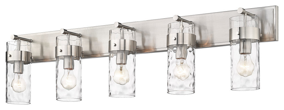 Zlite 3035-5V-BN 5-Light Vanity, Clear