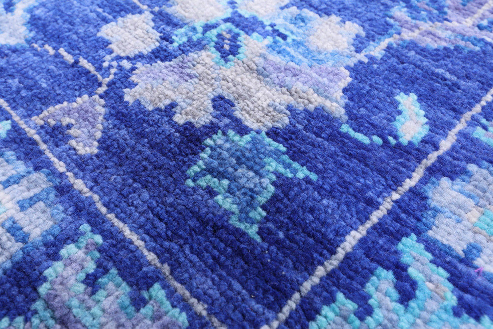 Turkish Oushak Handmade Wool Rug 8' 11" X 12' 1" - Q13315
