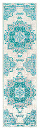 Surya Paramount PAR-1110 5'3"x7'9" Rug, Teal/Aqua/Light Gray/Cream
