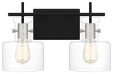 Quoizel PEN8616 Pensbury 2 Light 16"W Bathroom Vanity Light - Matte Black