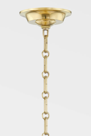 Sphere No. 3 1-Light Pendant by Mark D. Sikes, Small, Aged Brass, Clear