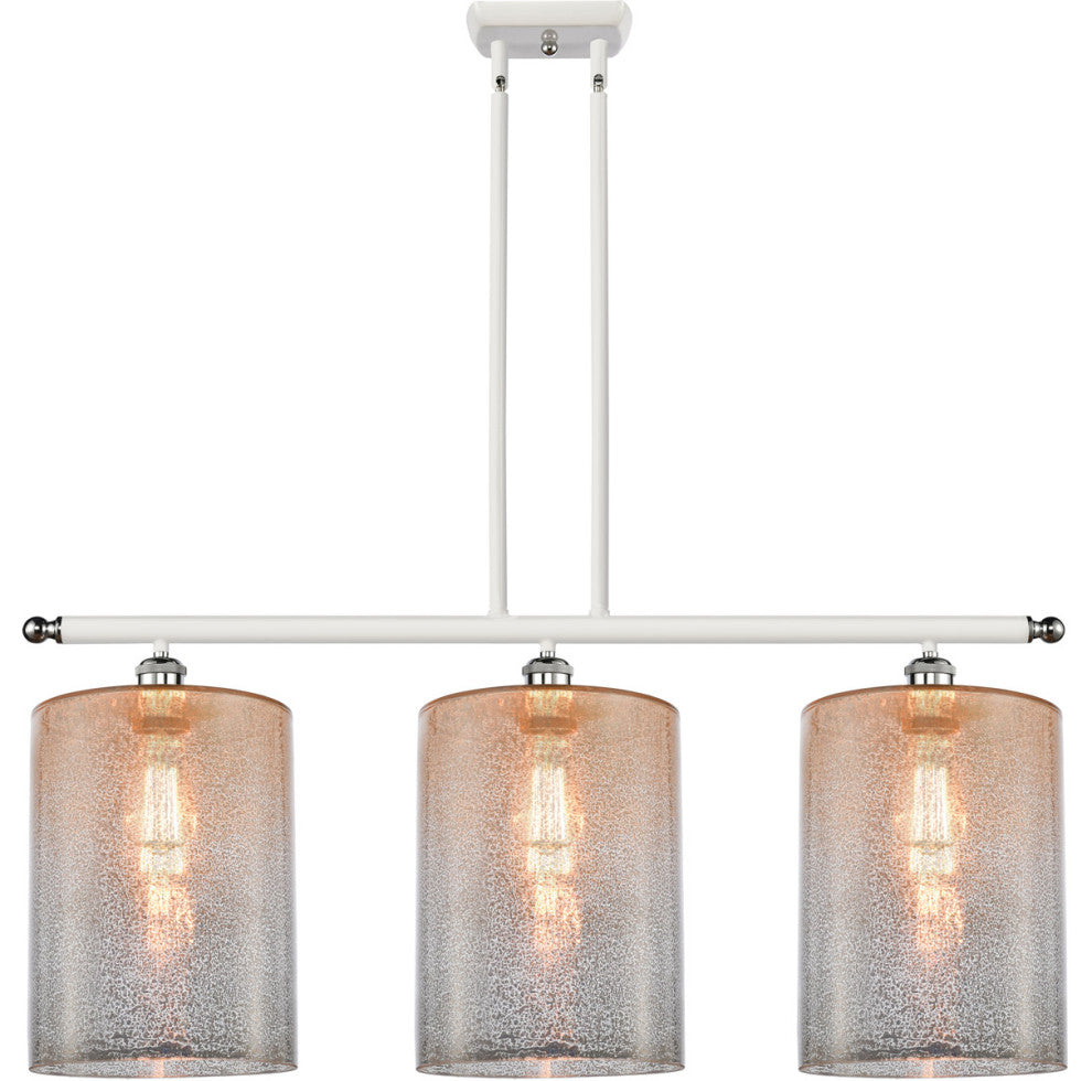 Innovations 516-3I-WPC-G116-L 3 Light Island Light, White, Polished Chrome