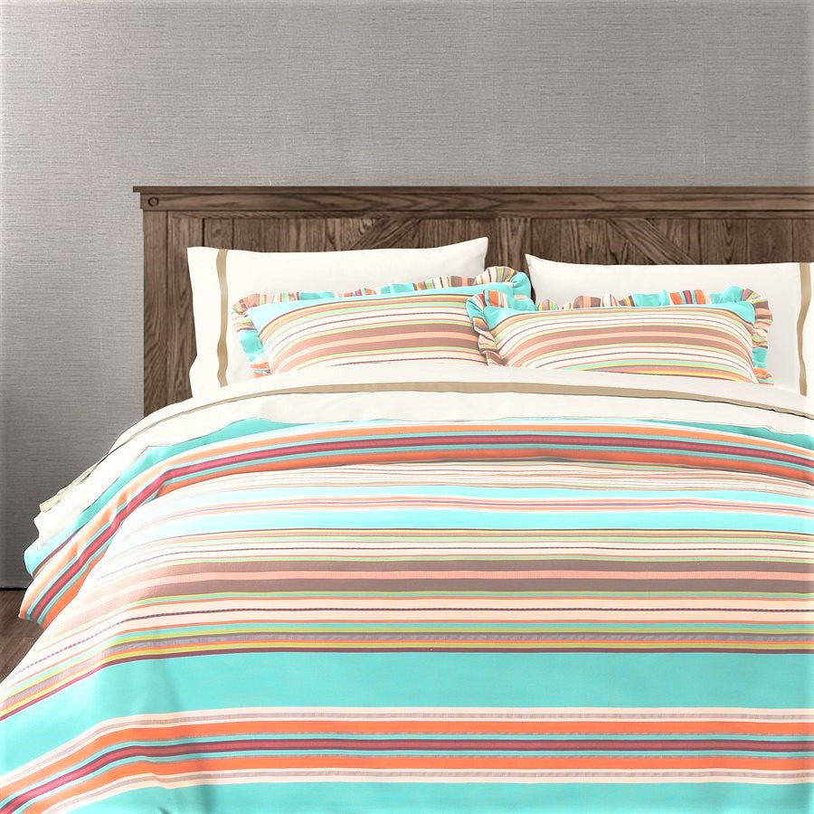 Turquoise Serape Comforter Set, King