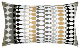 Modern Oval Dune Lumbar Indoor/Outdoor Performance Pillow, 12"x20"