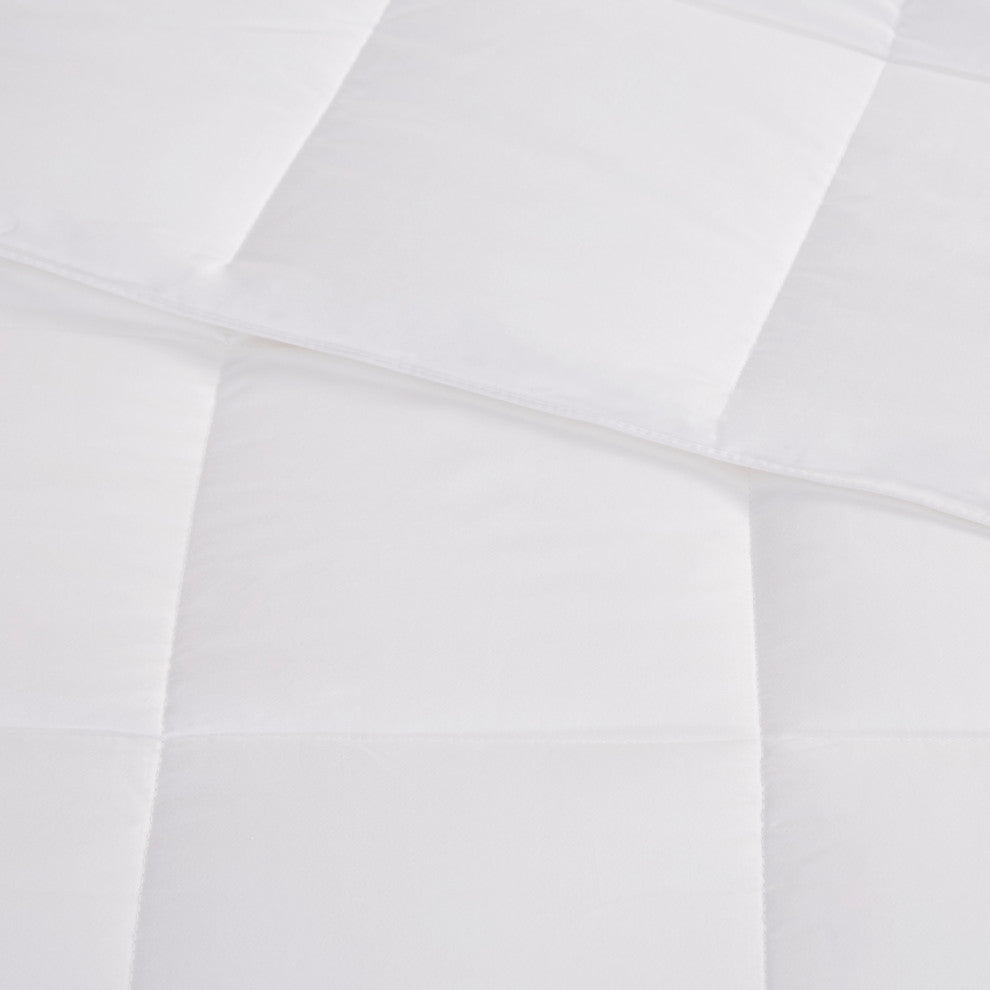 Sleep Philosophy Sateen Double Insertion Comforter, White, Twin