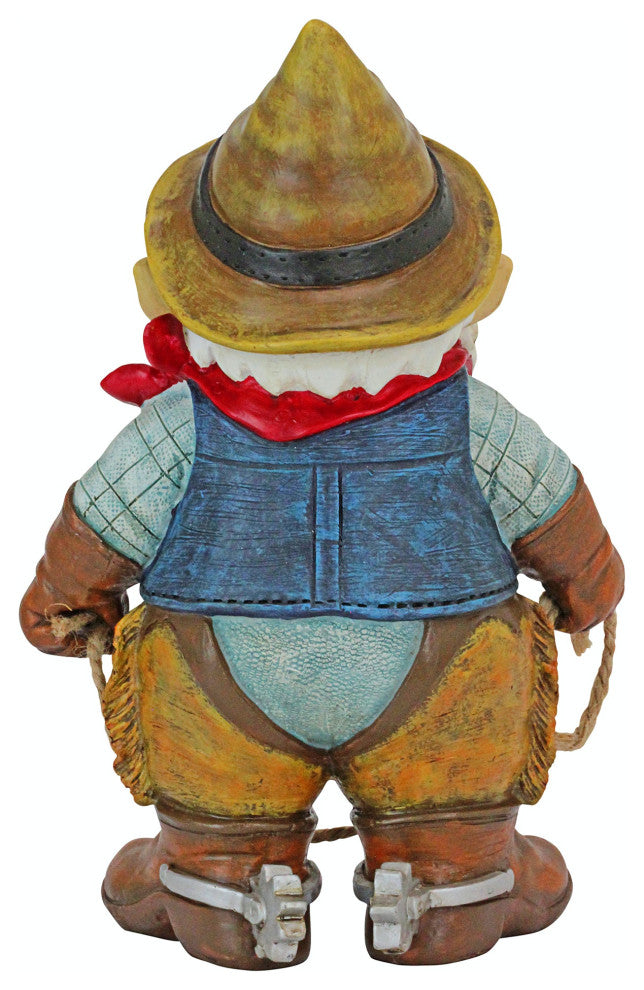 Country Cowboy Klaus Gnome Statue